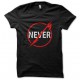 tee shirt Never noir