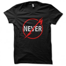 tee shirt Never noir