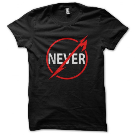 Nunca negro camiseta