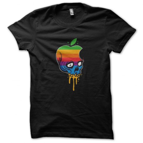 apple black skull t-shirt
