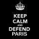 shirt keep calm defend black paris