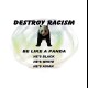 shirt panda against white racism
