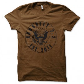 tee shirt the ramones crossfit marron