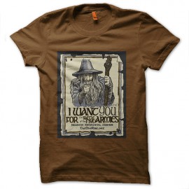 shirt gandalf we want you brown