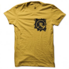 bruce lee shirt splash yellow