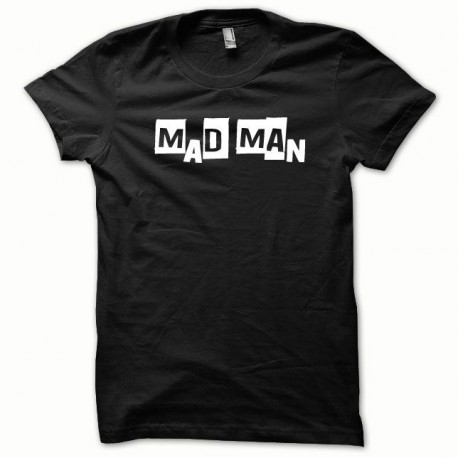 Mad Man camiseta blanca / negro