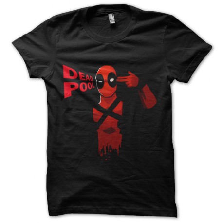 camiseta del negro de la camisa Deadpool