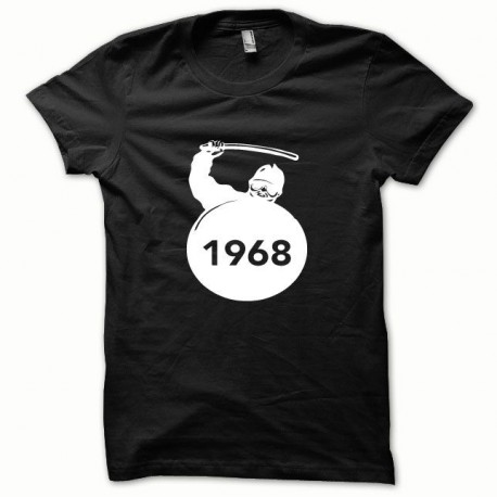 Tee shirt CRS Mai 68 blanc/noir