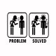 Tee shirt Problem Solved noir/blanc