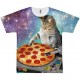pizza cat sublimation t-shirt