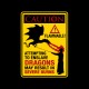 tee shirt slay dragon caution