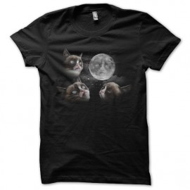 tee shirt cat of the moon