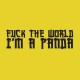 tee shirt panda world jaune