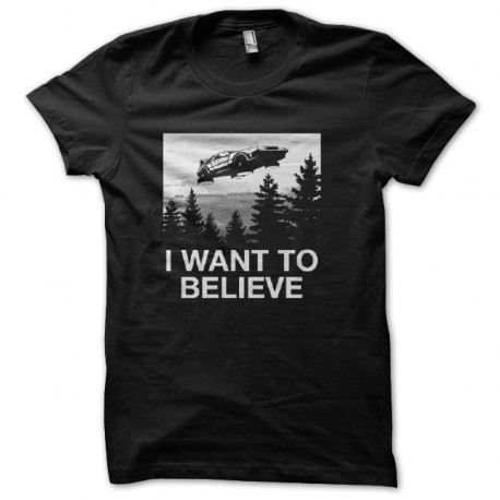tee shirt i want to believe delorean