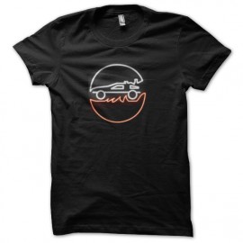 tee shirt delorean volante neon retour vers le futur