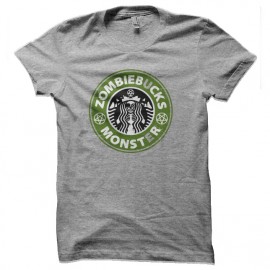 tee shirt zombie monster starbucks