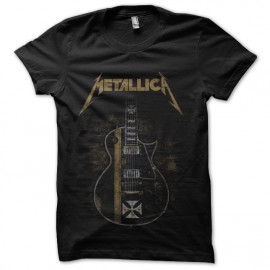 tee shirt metallica guitare