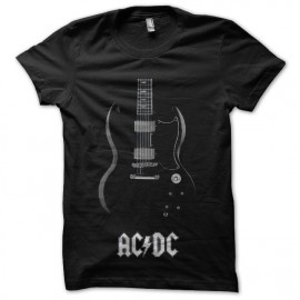tee shirt acdc guitare groupe