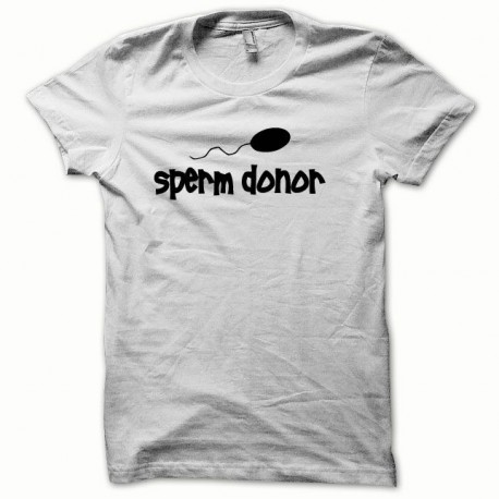 Tee shirt Sperm Donor noir/blanc
