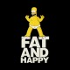 tee shirt homer simpson fat and happy