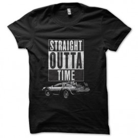 tee shirt straight outta time delorean