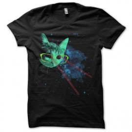 tee shirt chat de l espace rayons laser