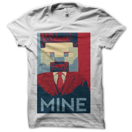 tee shirt minecraft mine obama