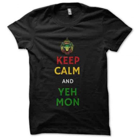 tee shirt yeah mon rasta keep calm