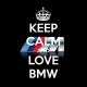 tee shirt keep calm love bmw