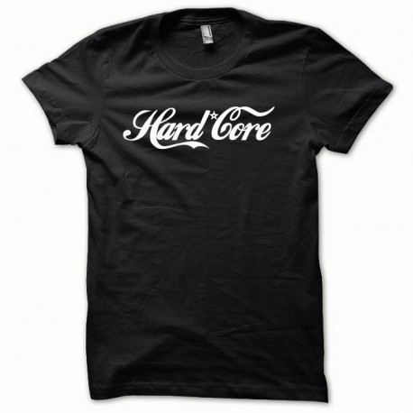 Tee shirt Hard Core Blanc/Noir