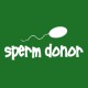 Sperm Donor t-shirt white / green bottle