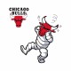 tee shirt chicago bulls vs vache qui rit