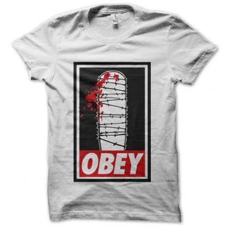 tee shirt obey lucille walking dead