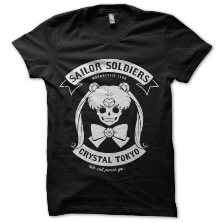 sailor moon soldiers motorcycle club t-shirt