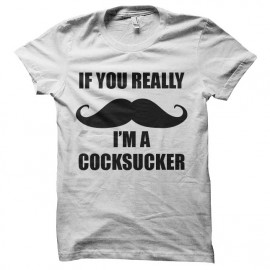 tee shirt moustache cocksucker hipster