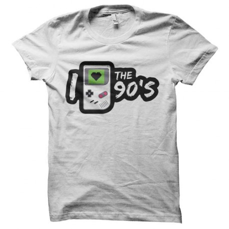 t-shirt love 90 gameboy