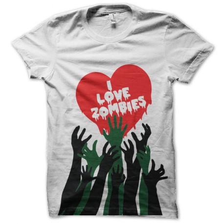 t-shirt i love zombies