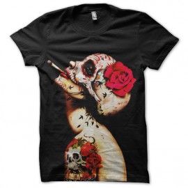 tee shirt tatoo girl qui fume