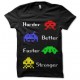 tee shirt harder better faster stronger space invaders