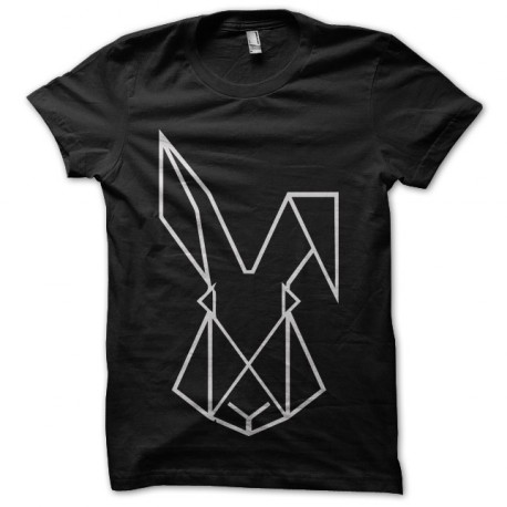 minimal techno rabbit t-shirt