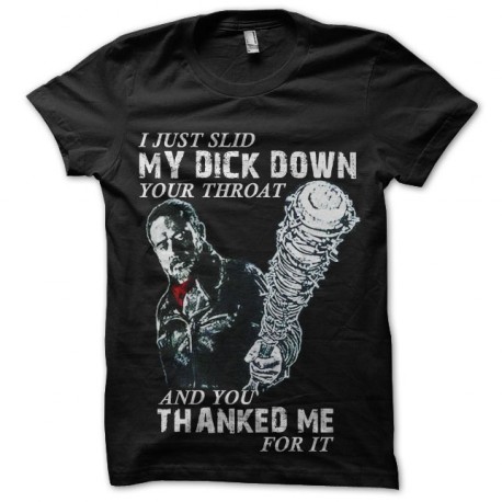 tee shirt walking dead negan dick down