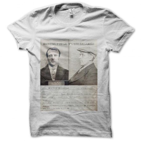 tee shirt emmanuel macron ennemi public