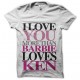 tee shirt ken et barbie amoureux