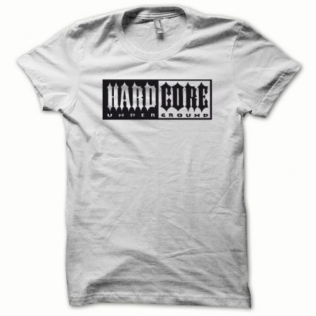 Tee shirt Hard Core Black / White