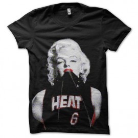 tee shirt marilyn monroe miami heat basketball