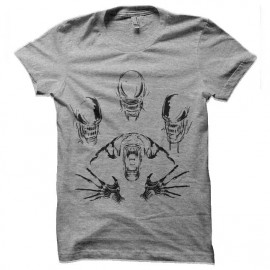 tee shirt alien evolution face