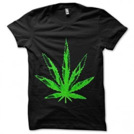 tee shirt feuille de marijuana trame