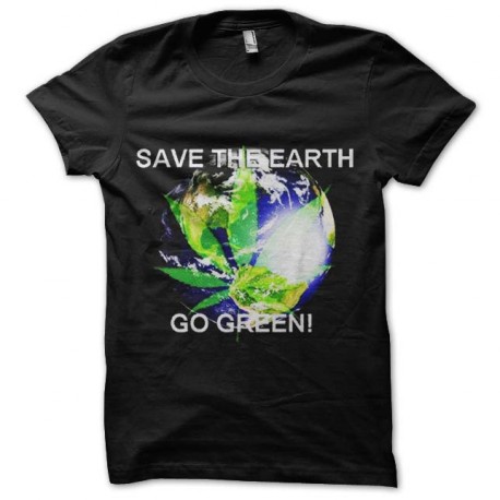 tee shirt ecolo green planete ganja