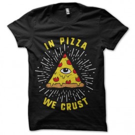 tee shirt in pizza we trust illuminati