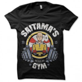 tee shirt saitama s gym one punch man